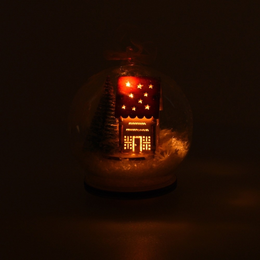 Decorațiune LED de Crăciun, alb cald, 3 x LR44