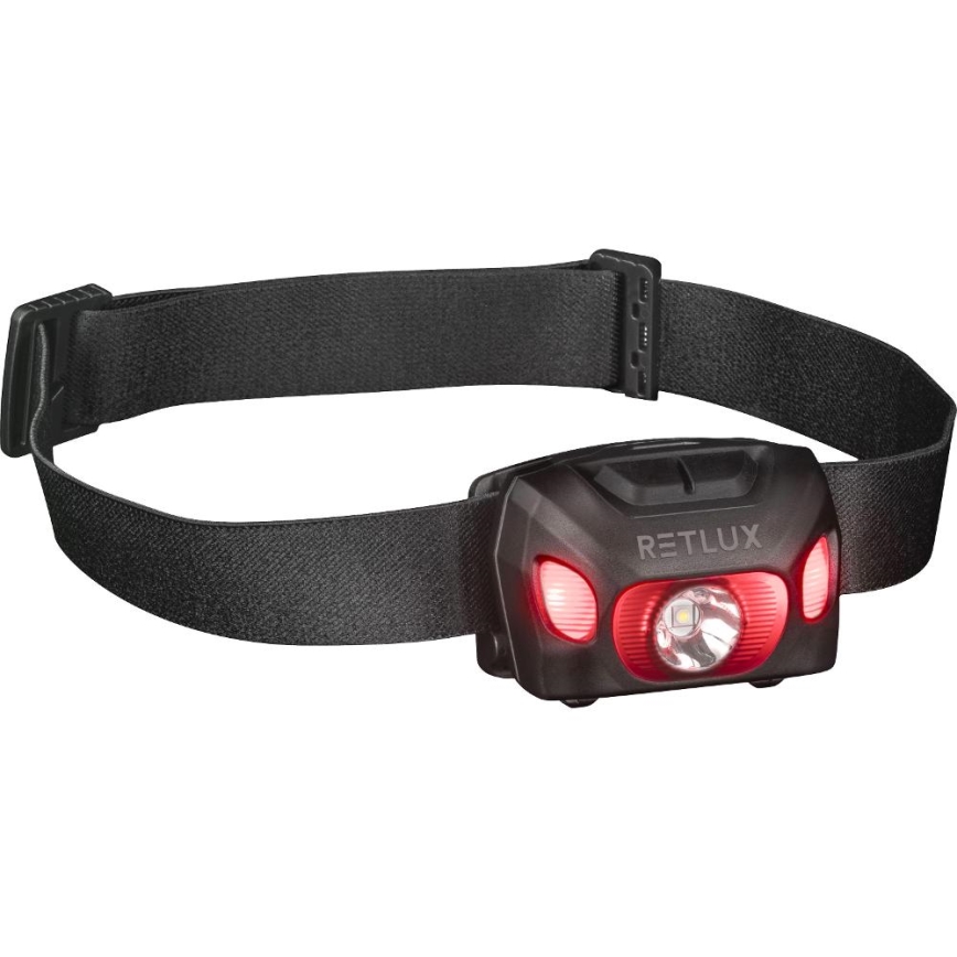 Lanternă frontală reîncărcabilă LED/3W/1200 mAh IP44 neagră