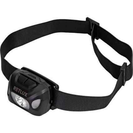 Lanternă frontală reîncărcabilă LED/3W/1200 mAh IP44 neagră
