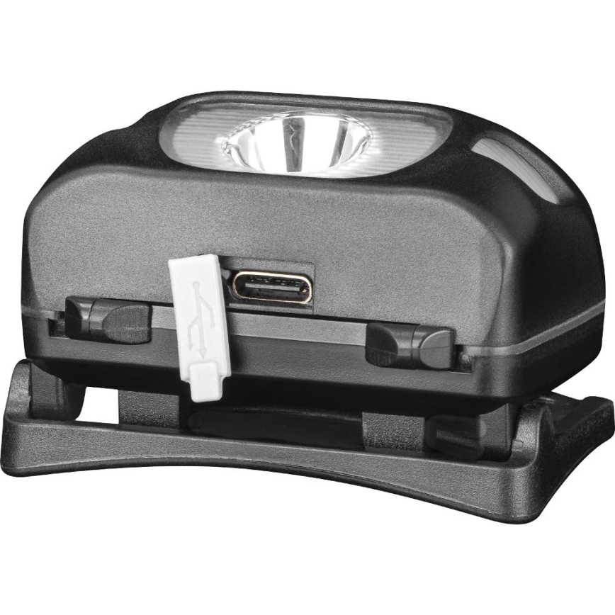 Lanternă frontală reîncărcabilă LED/3W/1200 mAh IP44 neagră