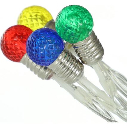 Ghirlandă LED cu 20 de becuri LED, alimentare 2xAA, alb cald, 1,8 m