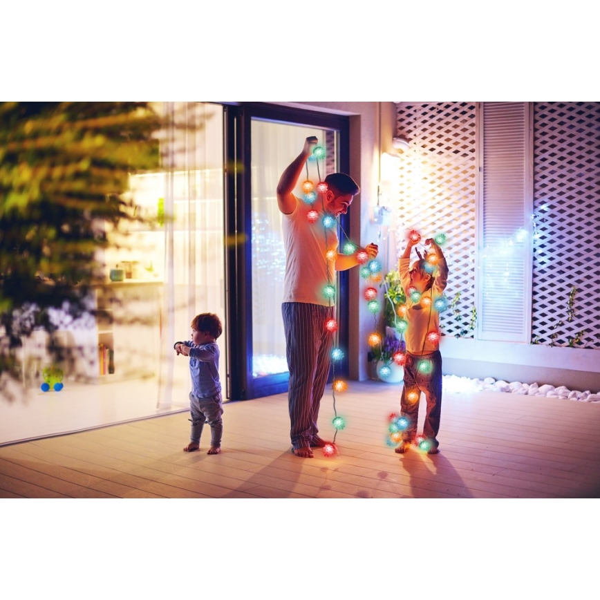Ghirlandă LED de exterior pentru Crăciun 40xLED/15m IP44 multicolor