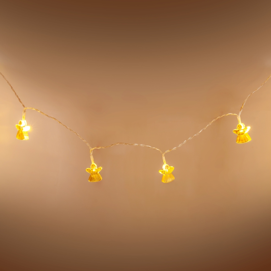 Ghirlandă decorativă LED 10xLED/2xAA 1,65m alb cald