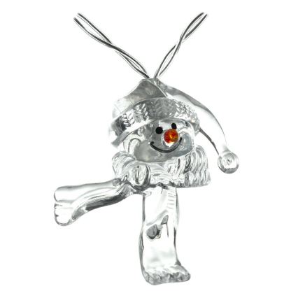 Ghirlandă LED 10xLED/2xAA/alb cald 1,65m omuleți de zăpadă