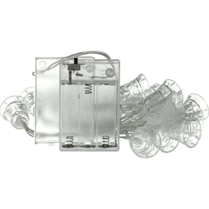Ghirlandă LED 20xLED/3xAA/alb cald 2,2m clopoței