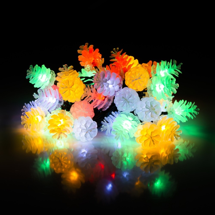 Ghirlandă LED pentru exterior, 80 LED, 25 m, IP44, multicolor