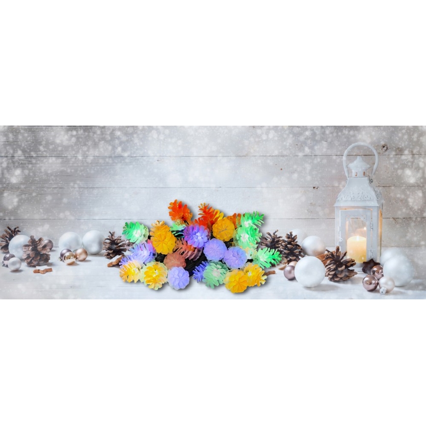 Ghirlandă LED pentru exterior, 80 LED, 25 m, IP44, multicolor