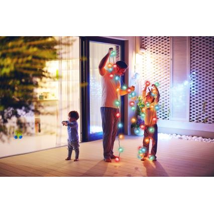 Ghirlandă LED pentru exterior, 80 LED, 25 m, IP44, multicolor