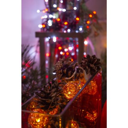 Ghirlandă LED decorativă 10xLED/2xAA alb cald