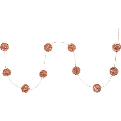 Ghirlandă LED decorativă 10xLED/2xAA alb cald