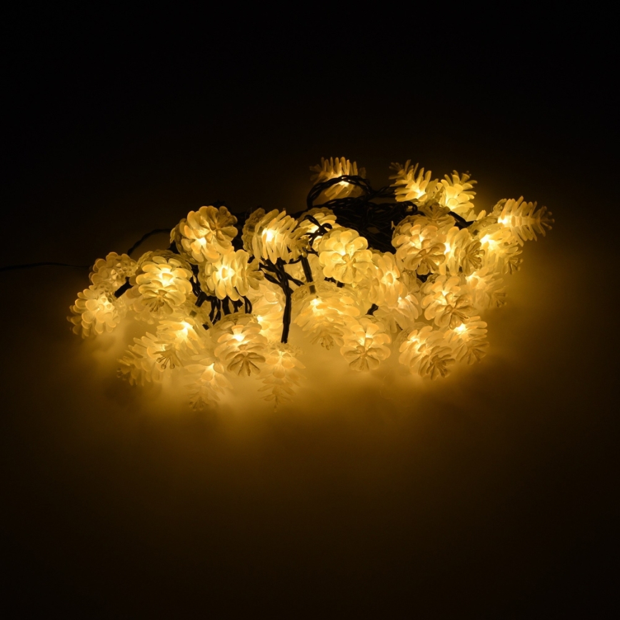 Ghirlandă LED pentru exterior, 15 m, 40 LED, IP44, alb cald
