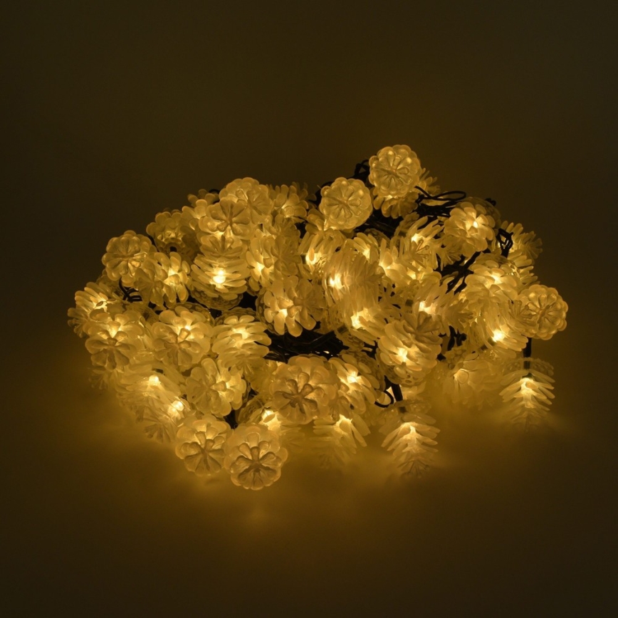 Ghirlandă luminoasă LED pentru exterior, 80 LED / 25 m, IP44, alb cald
