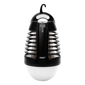 Retlux - Lampă LED portabilă reîncărcabilă cu capcană pentru insecte LED/5W/1800 mAh IP44 neagră