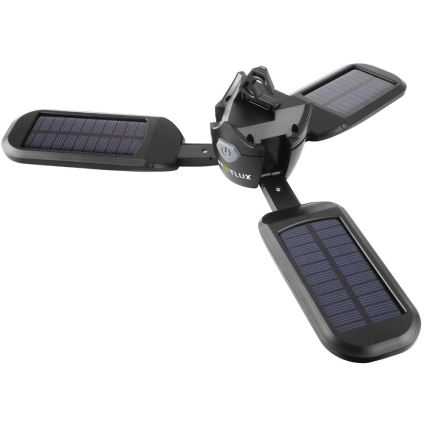 Lanternă LED reîncărcabilă pentru camping cu panou solar, 3 W, 1600 mAh, IPX4