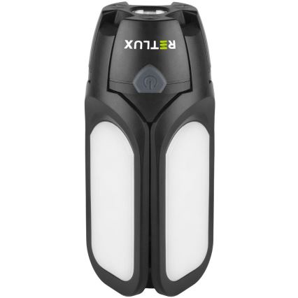 Lanternă LED reîncărcabilă pentru camping cu panou solar, 3 W, 1600 mAh, IPX4