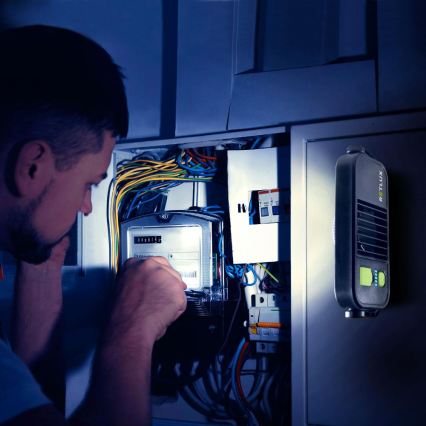 Lanternă LED de lucru cu funcție powerbank, 4400 mAh, IP44, galben/negru