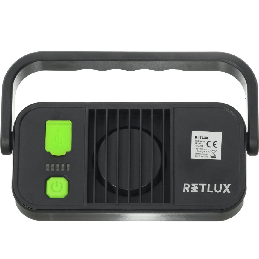 Lanternă LED de lucru cu funcție powerbank, 4400 mAh, IP44, galben/negru