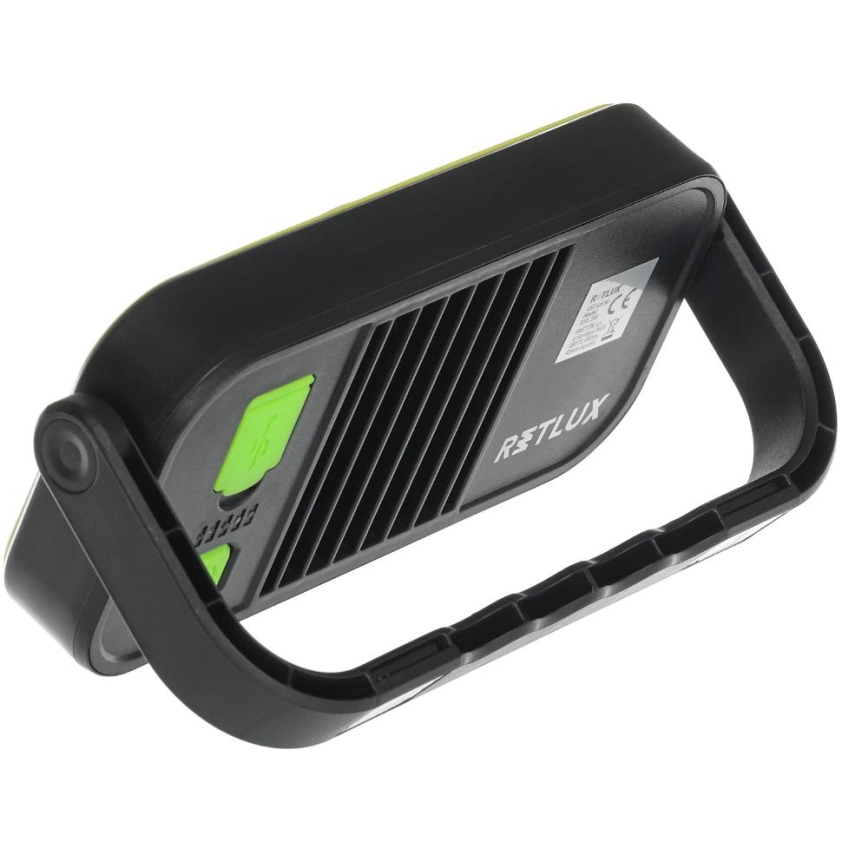 Lanternă LED de lucru cu funcție powerbank, 4400 mAh, IP44, galben/negru