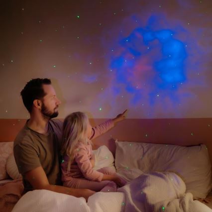 Proiector LED pentru copii Astronaut, 230V, diametru 12,5 cm, cu telecomandă