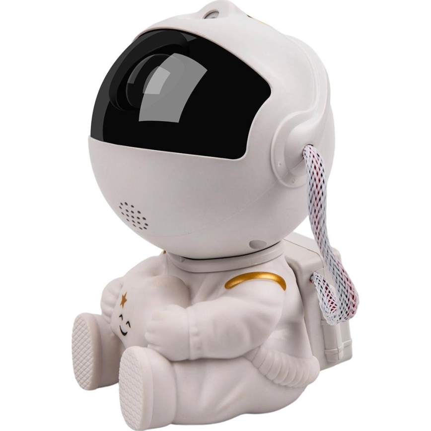 Proiector LED pentru copii Astronaut, 230V, diametru 12,5 cm, cu telecomandă