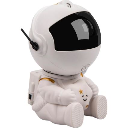 Proiector LED pentru copii Astronaut, 230V, diametru 12,5 cm, cu telecomandă