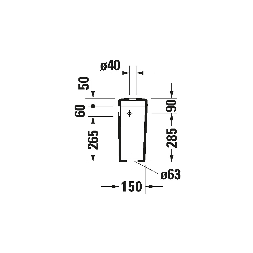 Rezervor WC Duravit D-CODE 927000004, 6/3 l, ceramică, alb