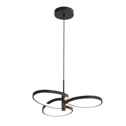 RIBBON Lustră LED pe cablu, 25W, 230V, 4000K, negru