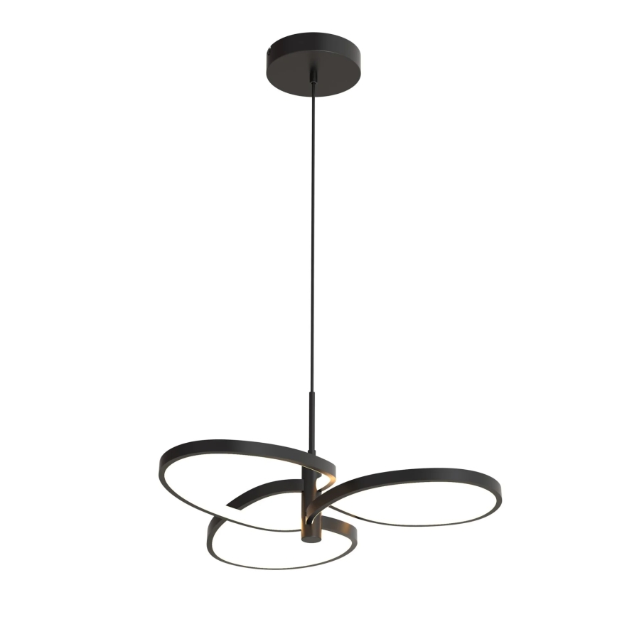 RIBBON Lustră LED pe cablu, 25W, 230V, 4000K, negru