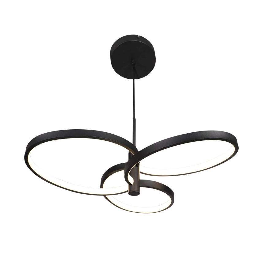 RIBBON Lustră LED pe cablu, 25W, 230V, 4000K, negru