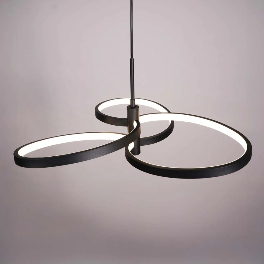 RIBBON Lustră LED pe cablu, 25W, 230V, 4000K, negru