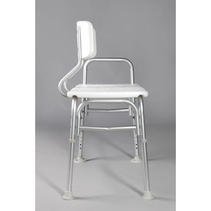 Ridder - Scaun pentru cadă cu mâner, 70 x 63 cm, alb