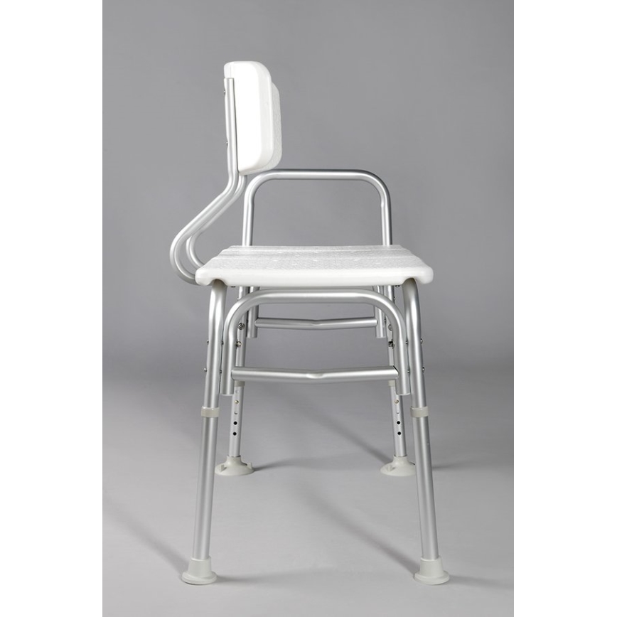 Ridder - Scaun pentru cadă cu mâner, 70 x 63 cm, alb