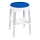 Ridder - Scaun rotativ 58x35,5 cm, albastru/alb
