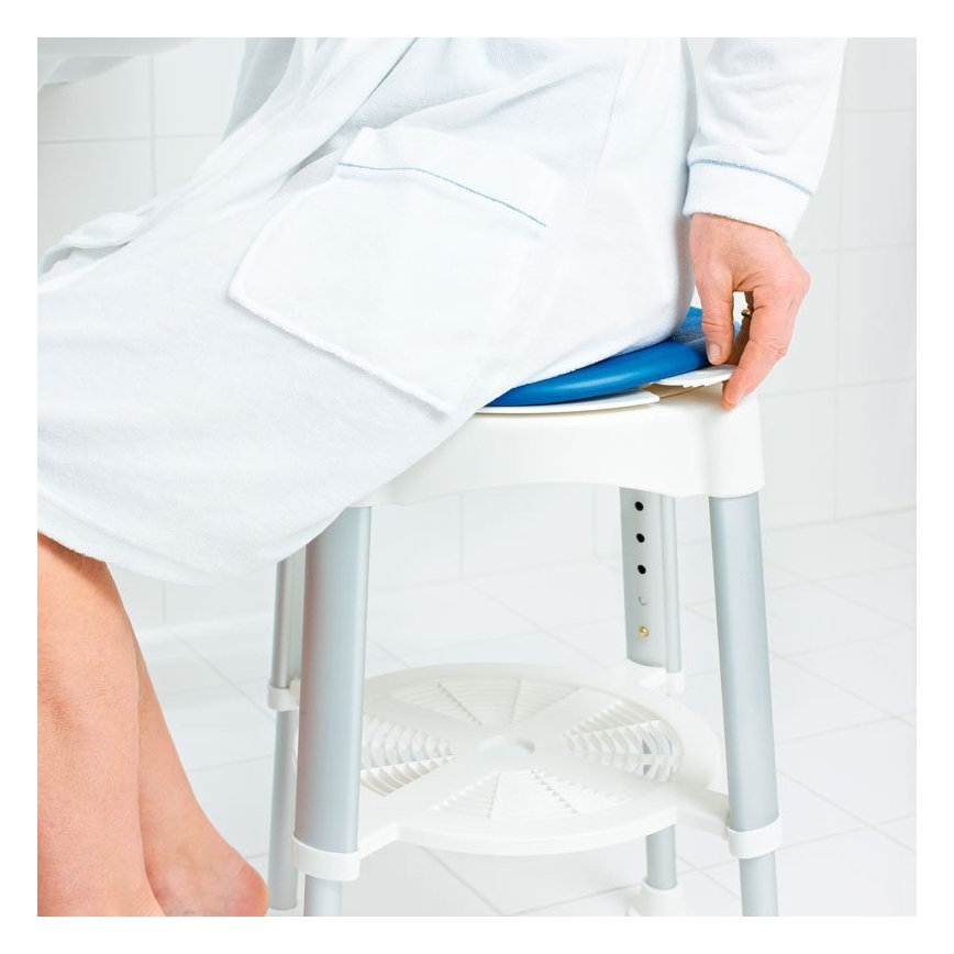 Ridder - Scaun rotativ 58x35,5 cm, albastru/alb