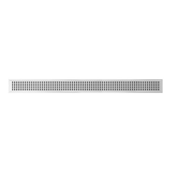 Rigolă de scurgere 79,3 x 1,8 cm inox/argintiu