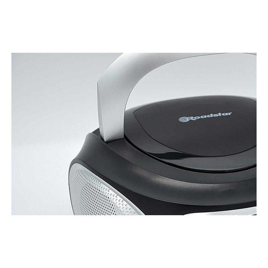 Roadstar CDR-365U/SL - Radio cu FM/PLL și USB 32W/230V/4xLR14 negru/argintiu