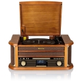 Roadstar HIF-1993D+BT- Hi-Fi cu DAB/DAB+, player de vinil, player CD și player de casete 80W/230V + telecomandă