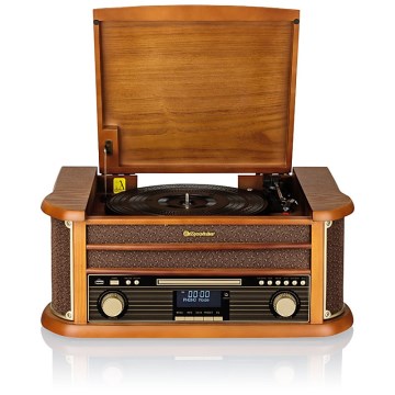 Roadstar HIF-1993D+BT- Hi-Fi cu DAB/DAB+, player de vinil, player CD și player de casete 80W/230V + telecomandă