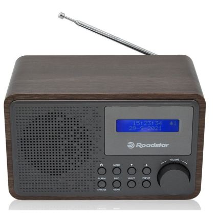Roadstar HRA-700D+/WD - Radio DAB+/FM cu ceas deșteptător, 16W/230V/4xAA