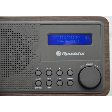 Roadstar HRA-700D+/WD - Radio DAB+/FM cu ceas deșteptător, 16W/230V/4xAA