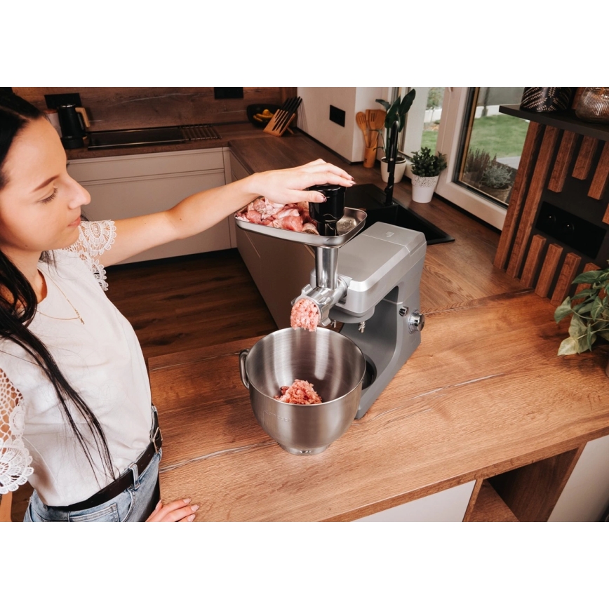 Concept RM6000 - Robot de bucătărie planetar DOUGH EXPERT 1900W/230V antracit/inox