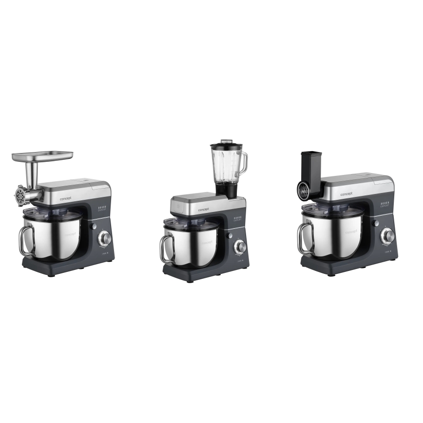 Concept RM6000 - Robot de bucătărie planetar DOUGH EXPERT 1900W/230V antracit/inox