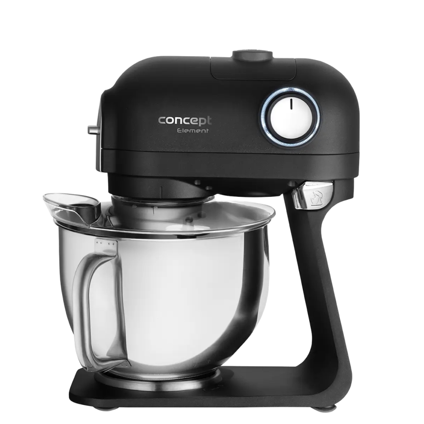 Robot de bucătărie Concept RM8000 cu bol din oțel inoxidabil, 1200 W / 230 V, negru