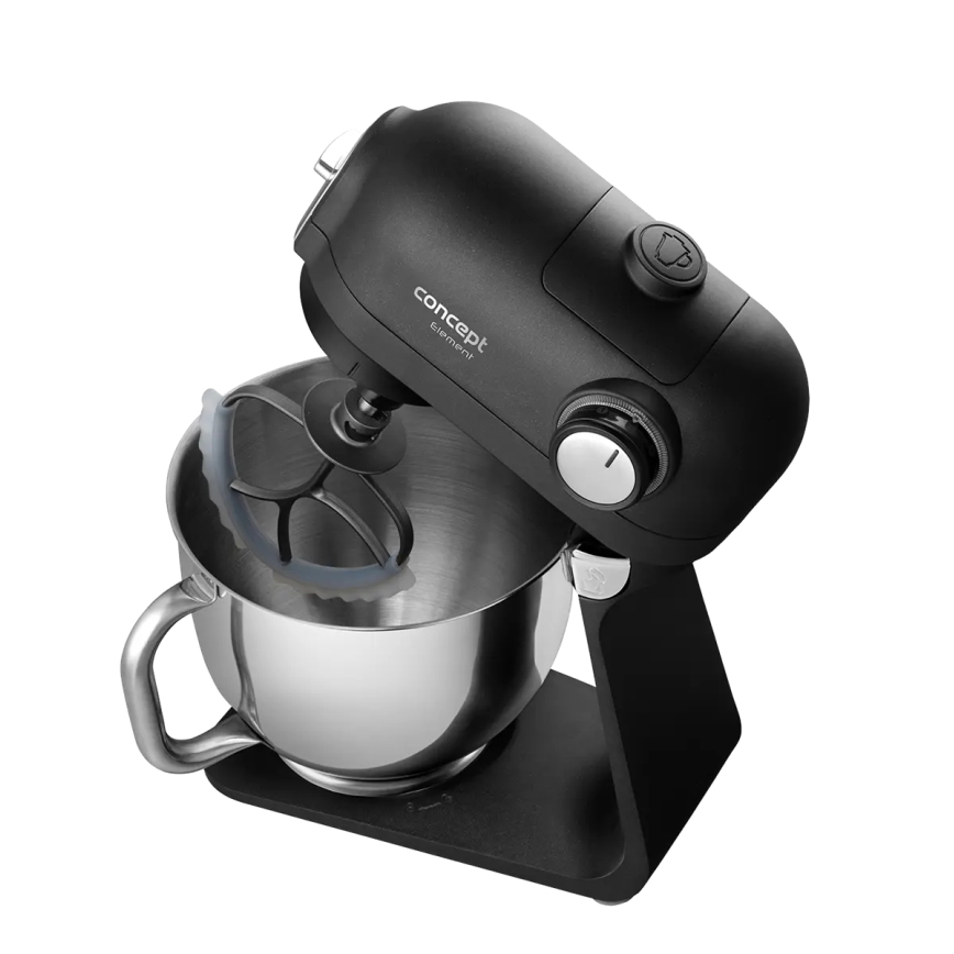 Robot de bucătărie Concept RM8000 cu bol din oțel inoxidabil, 1200 W / 230 V, negru