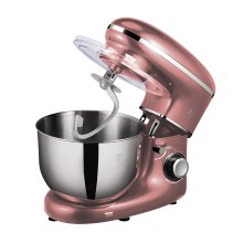 Robot de bucătărie cu bol din oțel inoxidabil 1300W/230V roz-auriu BerlingerHaus