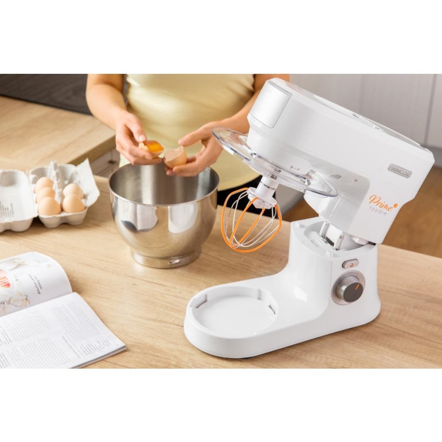 Robot de bucătărie cu castron din oțel inoxidabil Sencor 1000W/230V alb