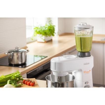 Robot de bucătărie cu castron din oțel inoxidabil Sencor 1000W/230V alb