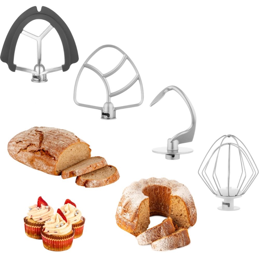 Robot de bucătărie cu castron din oțel inoxidabil Sencor 1000W/230V gri