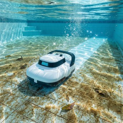 Robot de curățare pentru piscine pentru suprafețe orizontale 40W/12,6V 6000 mAh IPX8 alb