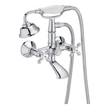 Roca A5A014BC00 - Set pentru cadă cu baterie CARMEN RETRO, crom lucios